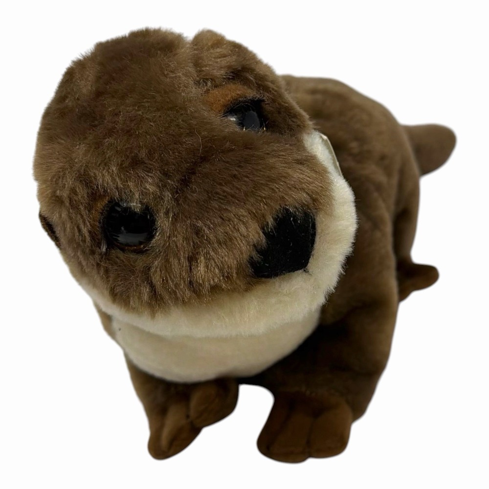 The Petting Zoo River Otter Plush Toy Stuffed Animal for Kids Wild Onez 9" NWT - Picture 3 of 15